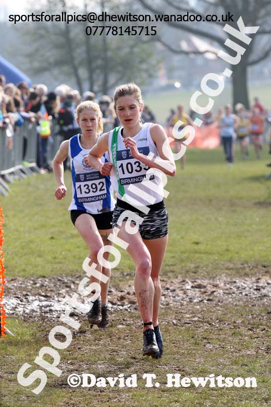 Senior womens 2016 Inter Counties Cross Country Champs. and Cross Challenge Final, Cofton Park, Birmingham. Photo: David T. Hewitson/Sports for All Pics